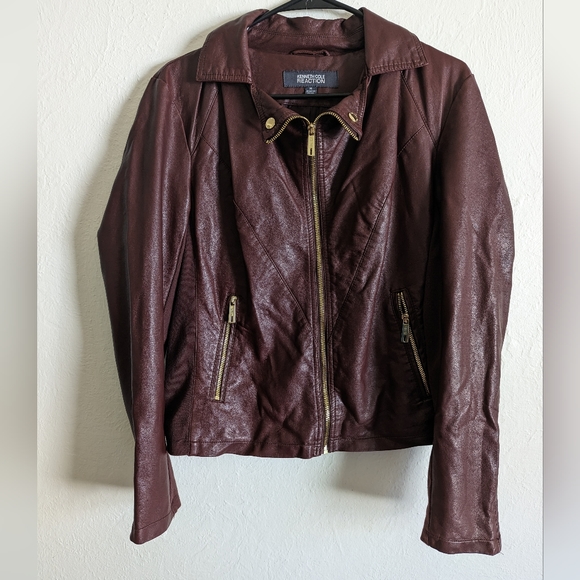 Kenneth Cole reaction Women's Faux Leather jacket - Picture 1 of 9